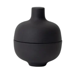 Bol con tapa S Sand Ø8,2 cm, Black clay
