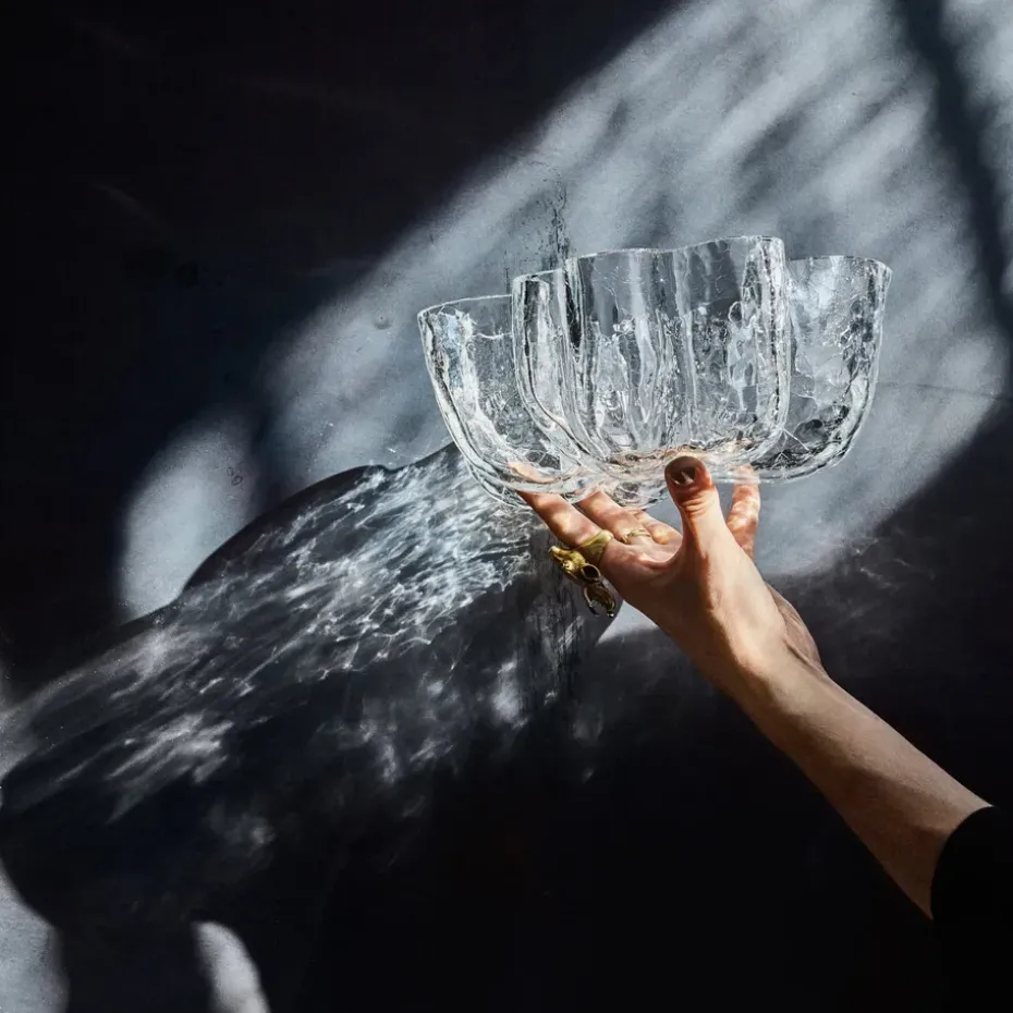 Bol Crackle 10,5 cm, transparente