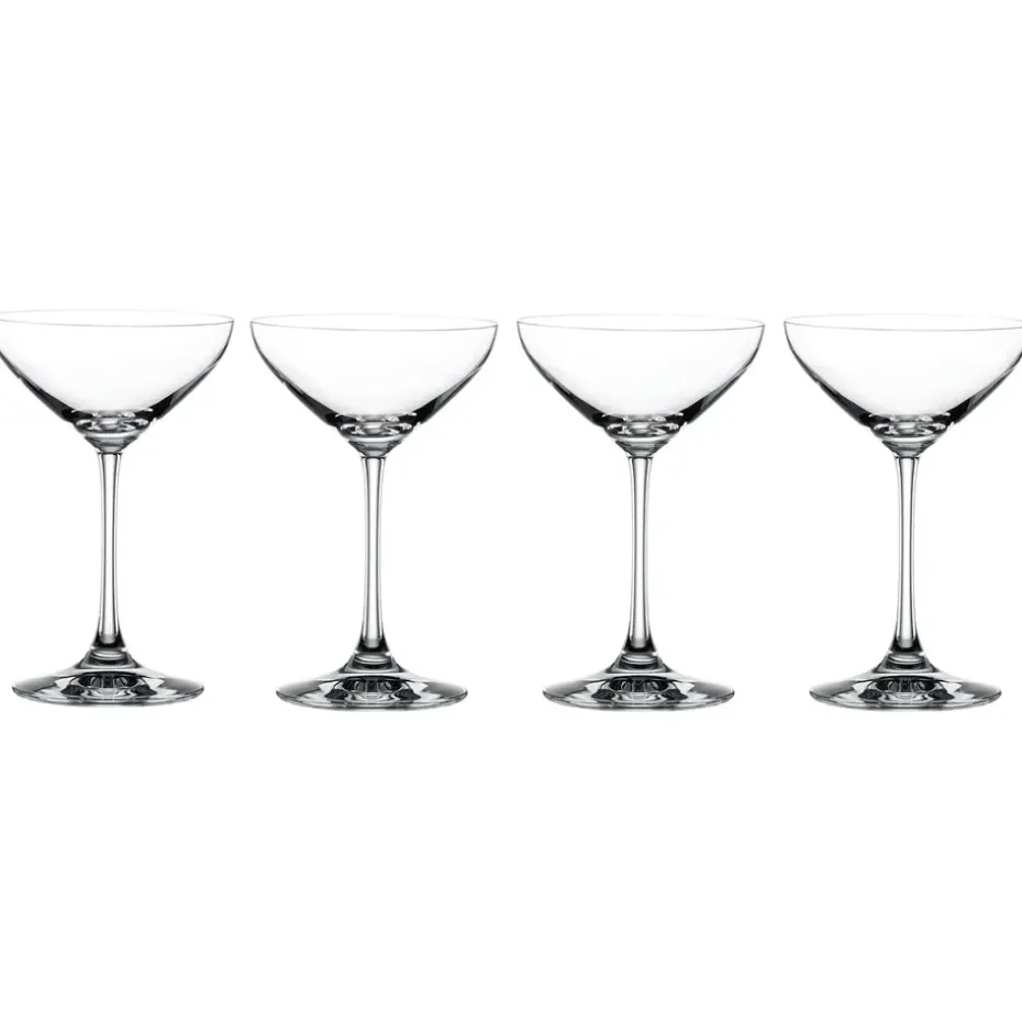 Bol Dessert-Champagneskål Authentis, 4 unidades, claro