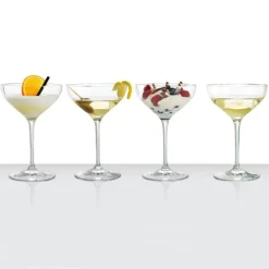 Bol Dessert-Champagneskål Authentis, 4 unidades, claro