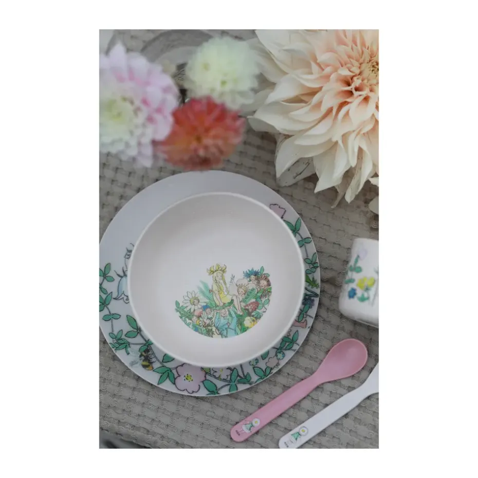 Bol Elsa Beskow Blomsterfesten Ø14,5 cm, Blanco