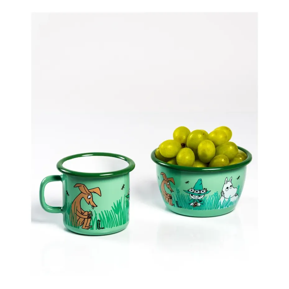 Bol esmaltado Moomin Boys 30 cl, verde
