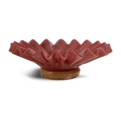 Bol Lori M Ø18 cm, Bordeaux-beige