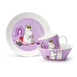 Bol Mumin Snorkmaiden morado, morado