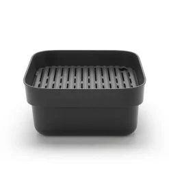 Bol para fregar a mano con bandeja de secado Sinkside 34x37 cm, gris oscuro