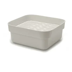 Bol para fregar a mano con bandeja de secado Sinkside 34x37 cm, gris claro