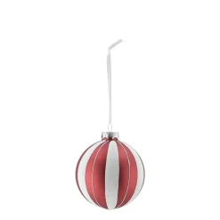 Bolas de Navidad Tradition 6 unidades, Rojo/blanco
