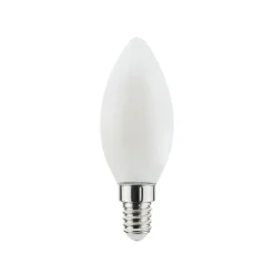 Bombilla de filamento LED Airam dim to warm para candelabros, opal e14, 5w