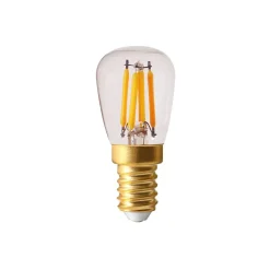 Bombilla E14 Elect LED filamento pera, transparente