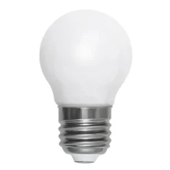 Bombilla E27 LED filamento opalina 45 mm, 5W