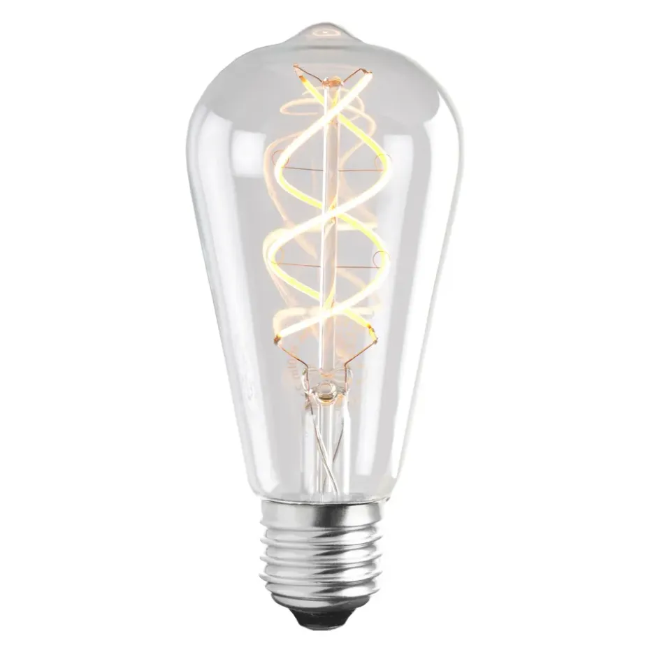 Bombilla E27 LED Globen soft filament, 6,4 cm