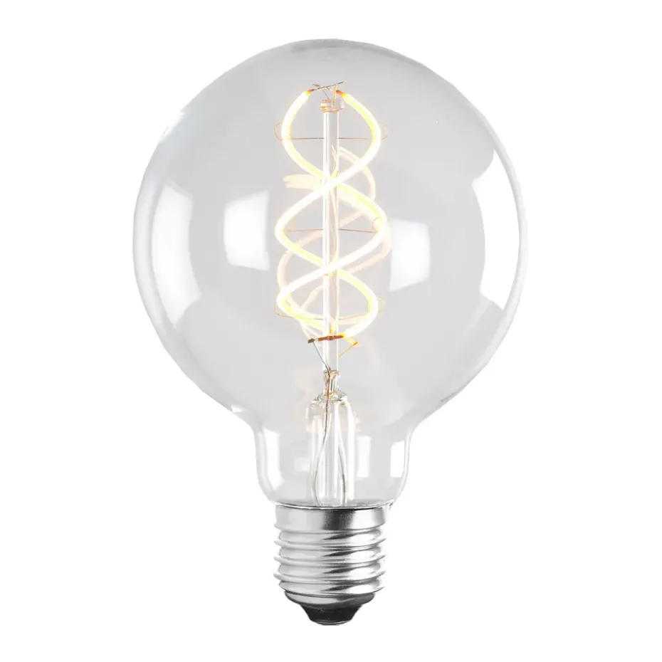 Bombilla E27 LED Globen soft filament, 9,5 cm