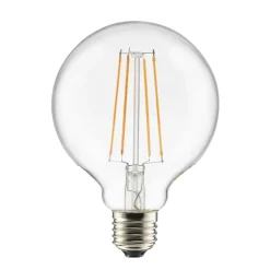 Bombilla E27 LED globo 100 en 3 pasos, transparente
