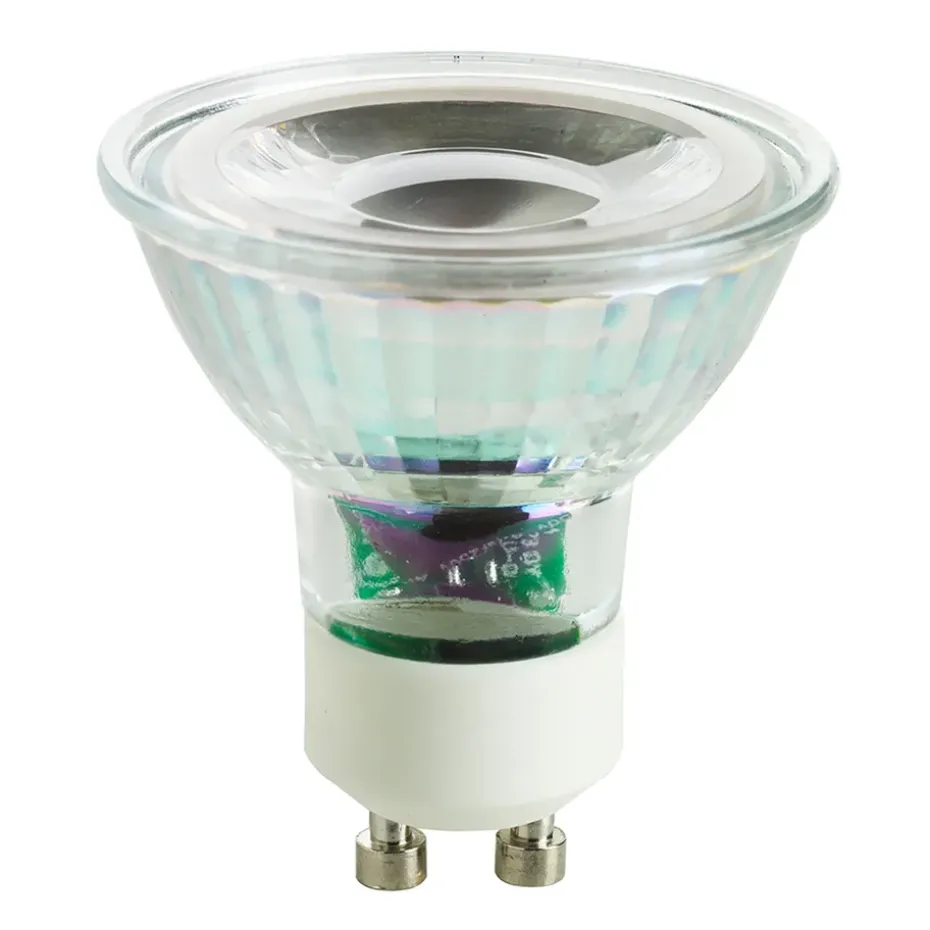 Bombilla GU10 LED foco, transparente