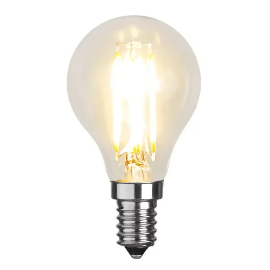 Bombilla Star Trading E14 LED filament clear, 4,5 cm, 2700K
