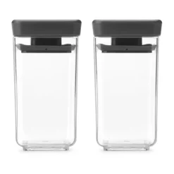 Bote apilable 2 piezas TASTY+ 0,15 L, Gris oscuro