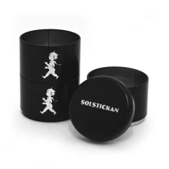 Bote con 3 compartimentos Solstickan Ø8,5 cm, Negro