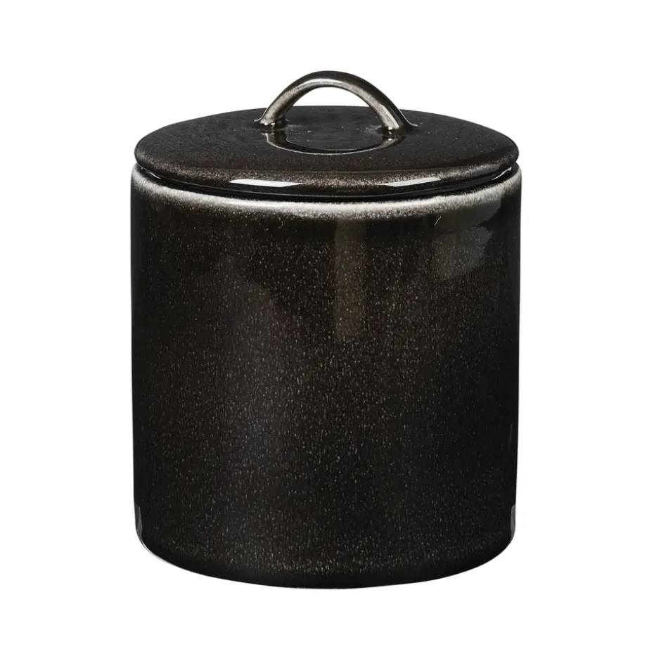 Bote con tapa Nordic Coal, 12 cm