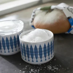 Bote con tapa Sill, Azul