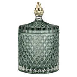 Bote de almacenaje con tapa Miya Ø10,5 cm, verde