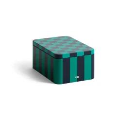 Bote Tin Container small, Green-dark blue