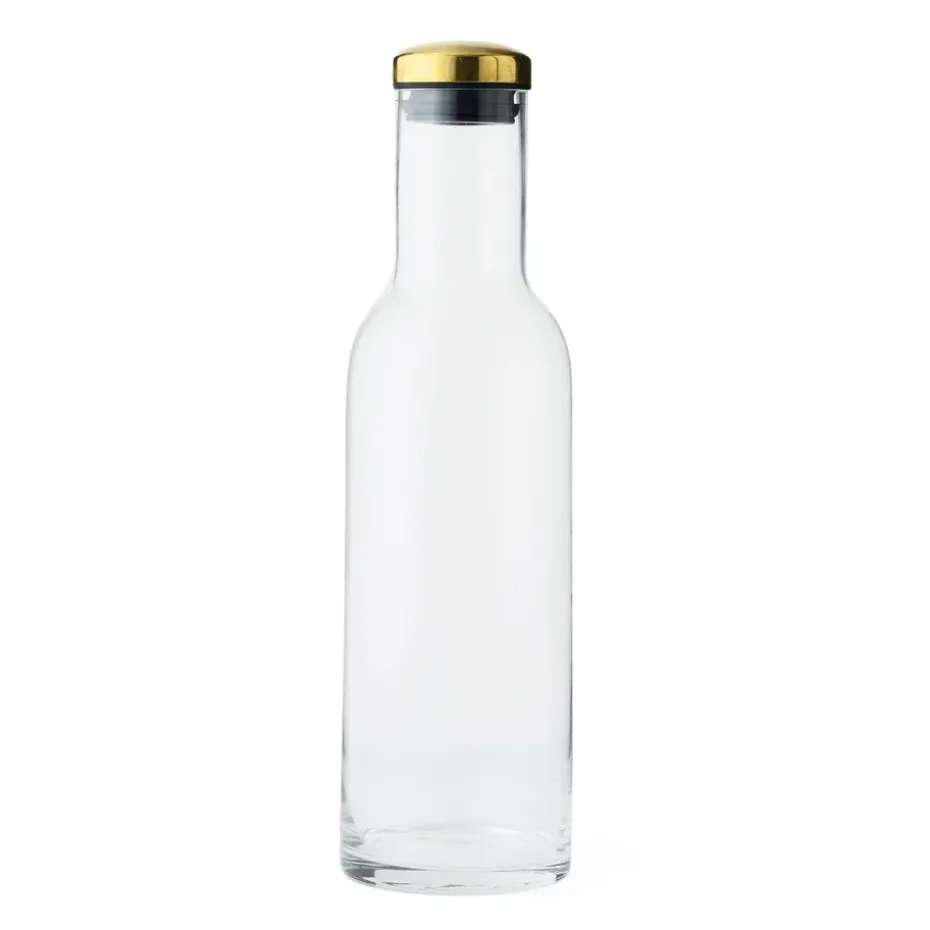 Botella Bottle 1L, vidrio-latón