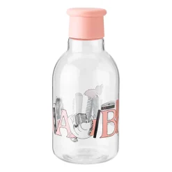 Botella de agua DRINK-IT Moomin ABC 0,5 L, Salmon