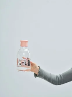 Botella de agua DRINK-IT Moomin ABC 0,5 L, Salmon