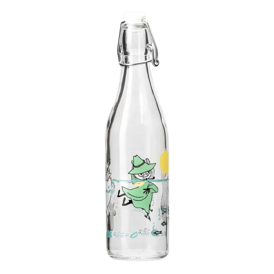 Botella de vidrio Mumin 0,5 l, Fun in the water