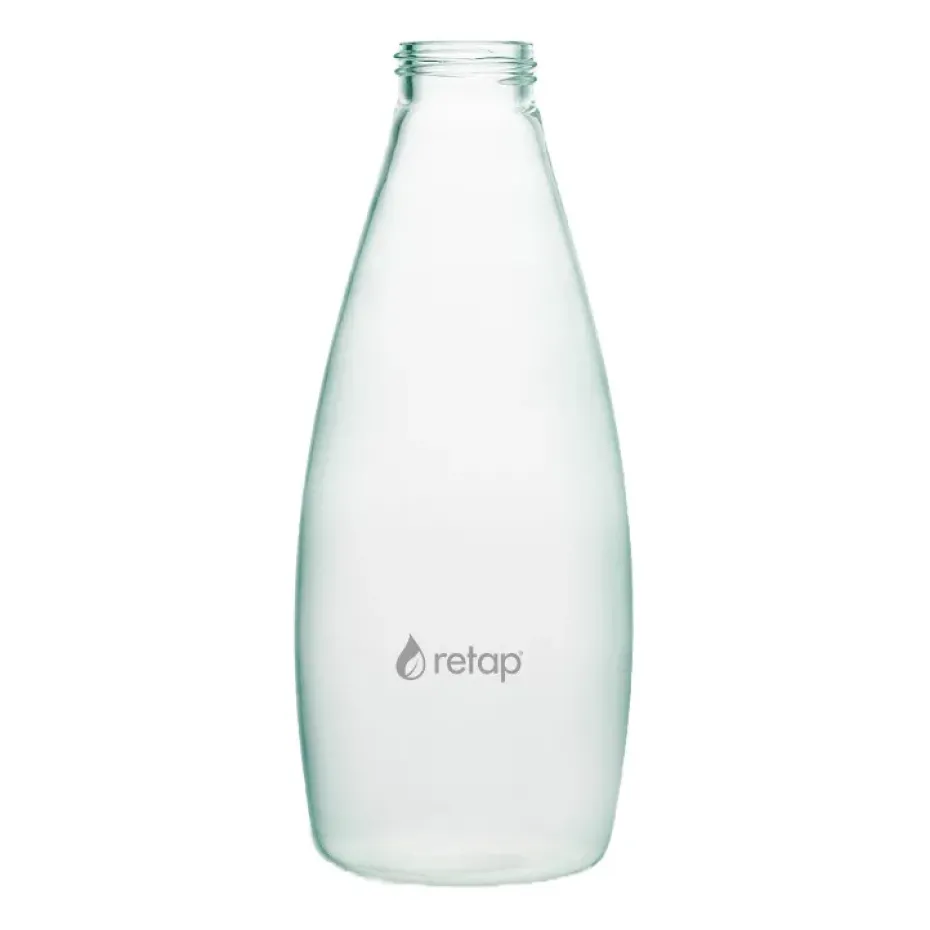 Botella de vidrio Retap Go 08 tapón de rosca 80 cl, Forest green