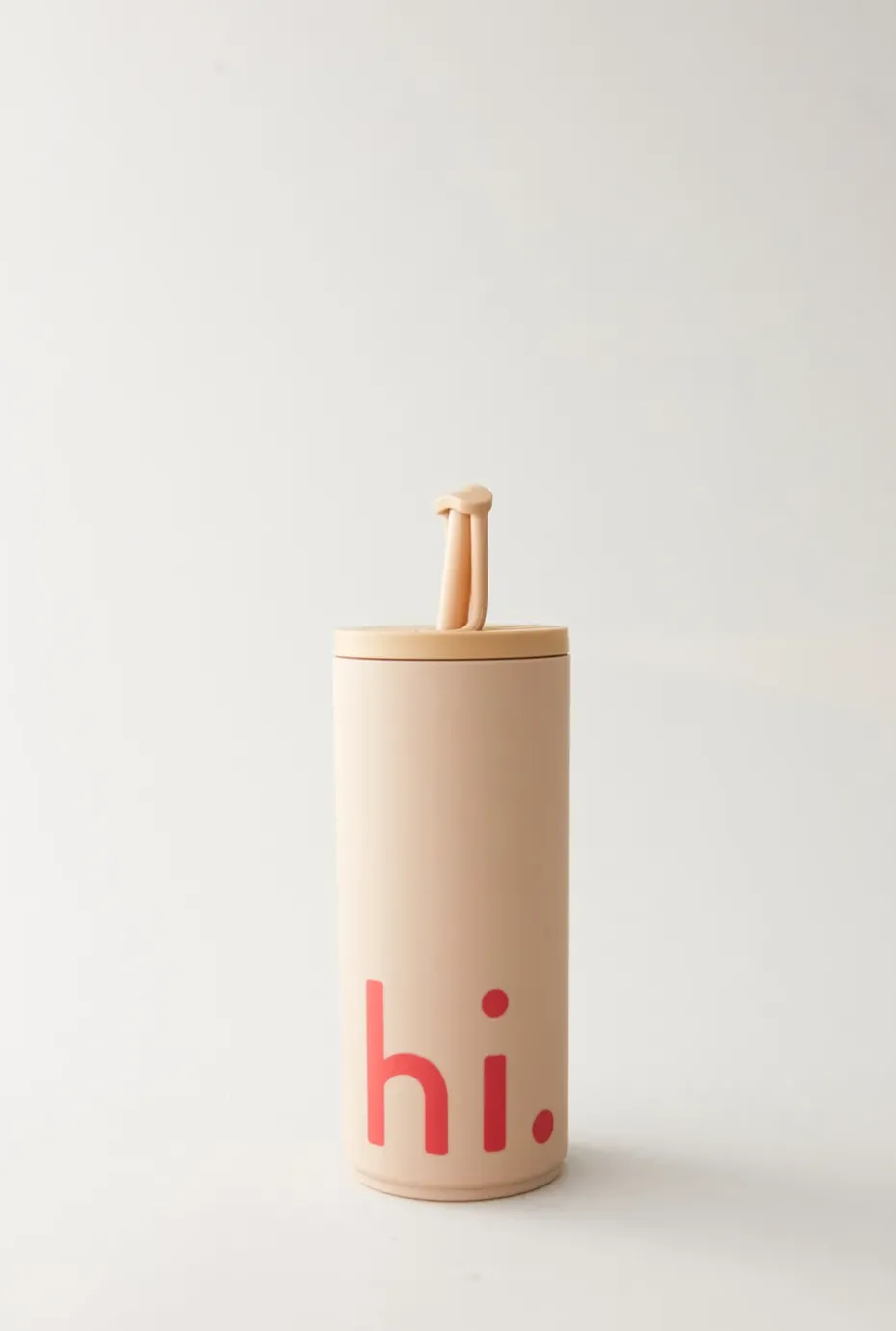 Botella termo con pajita Travel Life 50 cl, Hi-beige