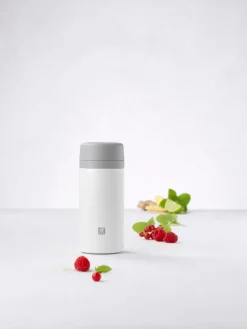 Botella termo Zwilling Thermo 0,42 L, Silver-blanco