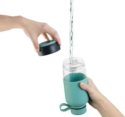 Botella To Go Lékué 600 ml, Turquesa