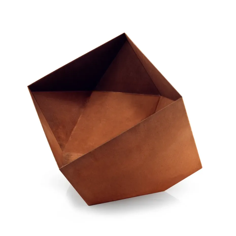 Brasero FireCube, acero corten