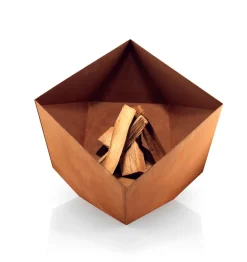 Brasero FireCube, acero corten