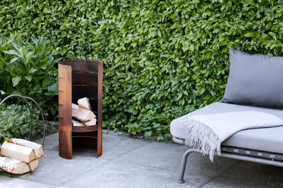 Brasero FireCylinder, acero corten