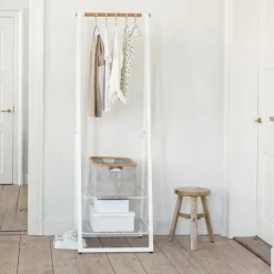 Burro para ropa Linn, pequeño, Blanco