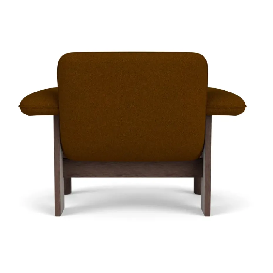 Butaca Brasilia low back, Dark oak-Baru 0450