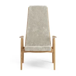 Butaca Lamino roble aceitado/piel de oveja, Moonlight (beige)