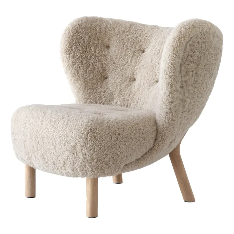 Butaca Little Petra VB1, Roble tratado con aceite blanco-Moonlight