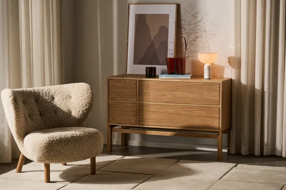 Butaca Little Petra VB1, Roble tratado con aceite blanco-Moonlight