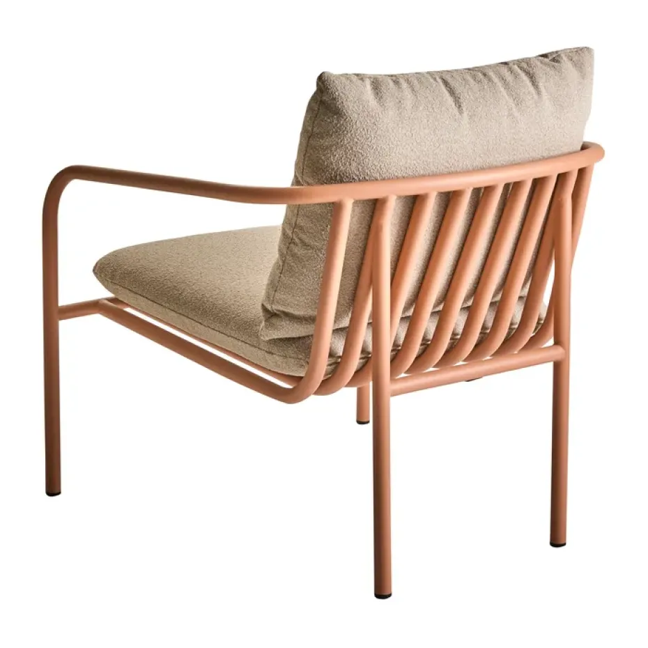 Butaca Lounge Bendt, Teddy beige-peach