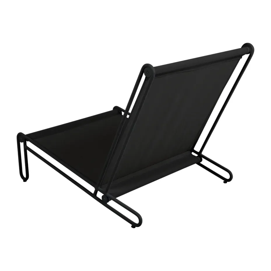 Butaca Lounge Blixt, Negro-sky grey