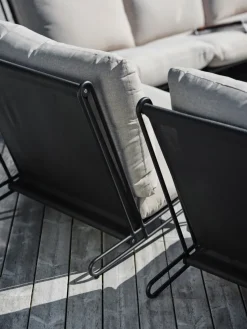 Butaca Lounge Blixt, Negro-sky grey