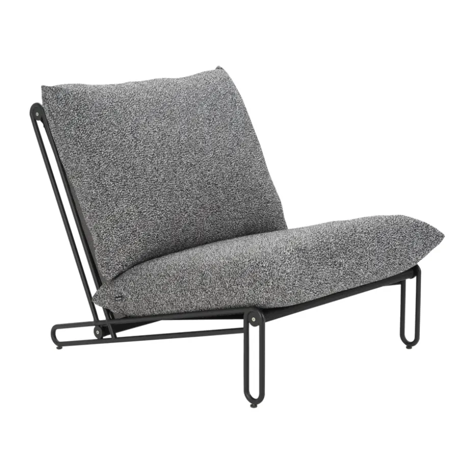 Butaca lounge Blixt, Negro-teddy ant