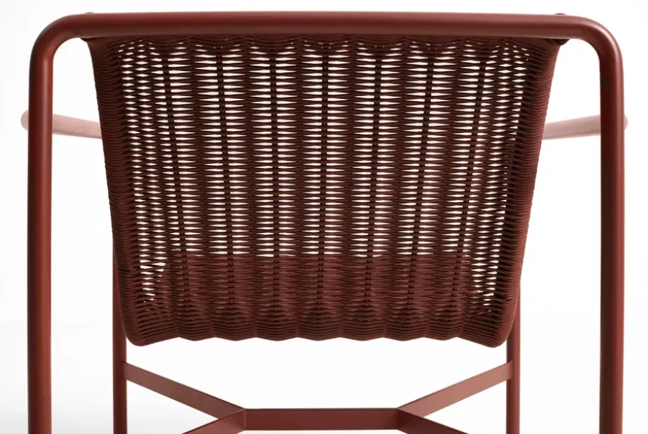 Butaca Lounge Palissade Cord Low, Iron red