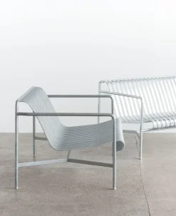 Butaca Lounge Palissade Low, hot galvanized