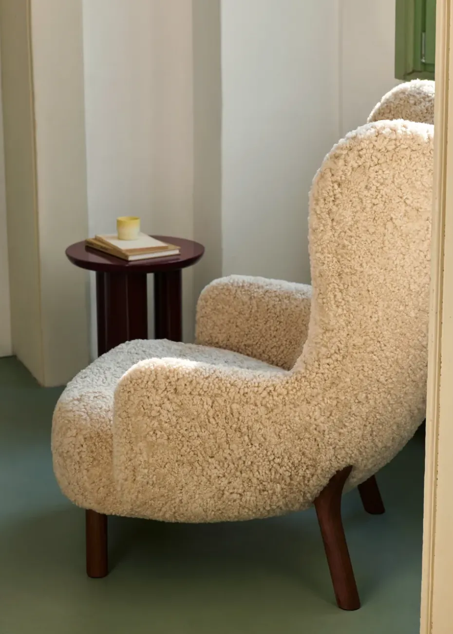 Butaca Petra VB3 High, Nogal aceitado-Sheepskin Moonlight