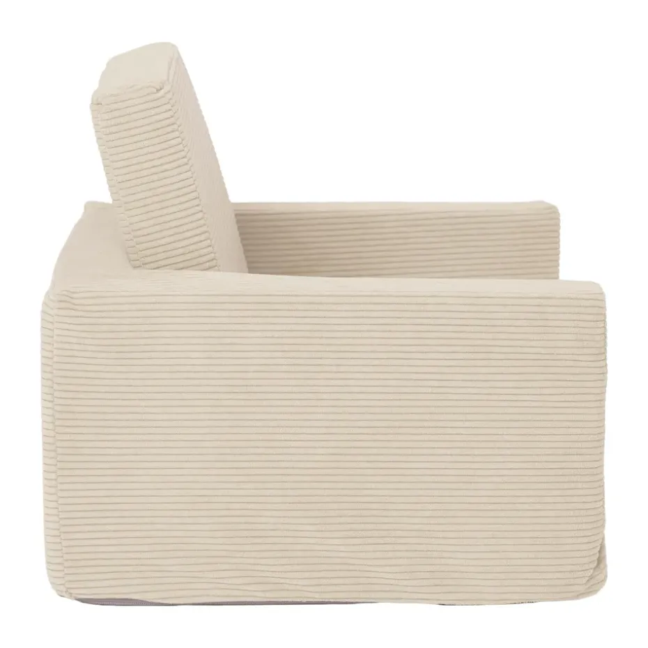 Butaca plegable Kid's Base, Blanco natural