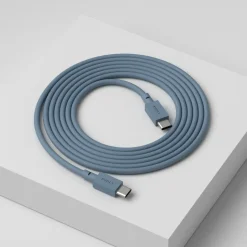 Cable 1 USB-C a USB-C cable de carga 2 m, Shark blue